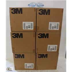 6 CASES OF 3M VIRTUA SPORT SAFETY GLASSES