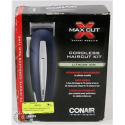 24PC CONAIR FOR MEN MAX CUT CORDLESS HAIR CUT KIT