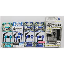 BAG OF ASSORTED HEADPHONES