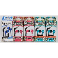 BAG OF ASSORTED HEADPHONES