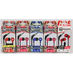 BAG OF ASSORTED HEADPHONES