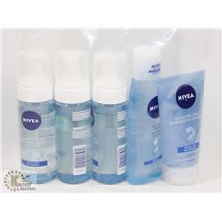 BAG OF NIVEA FACIAL CARE PRODUCTS