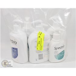 BAG OF ASSORTED SPECTRO CLEANSER