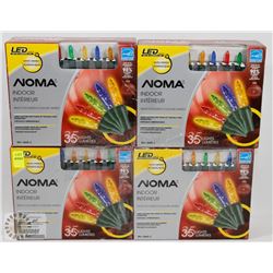 4 BOXES OF NOMA INDOOR LED CHRISTMAS LIGHTS
