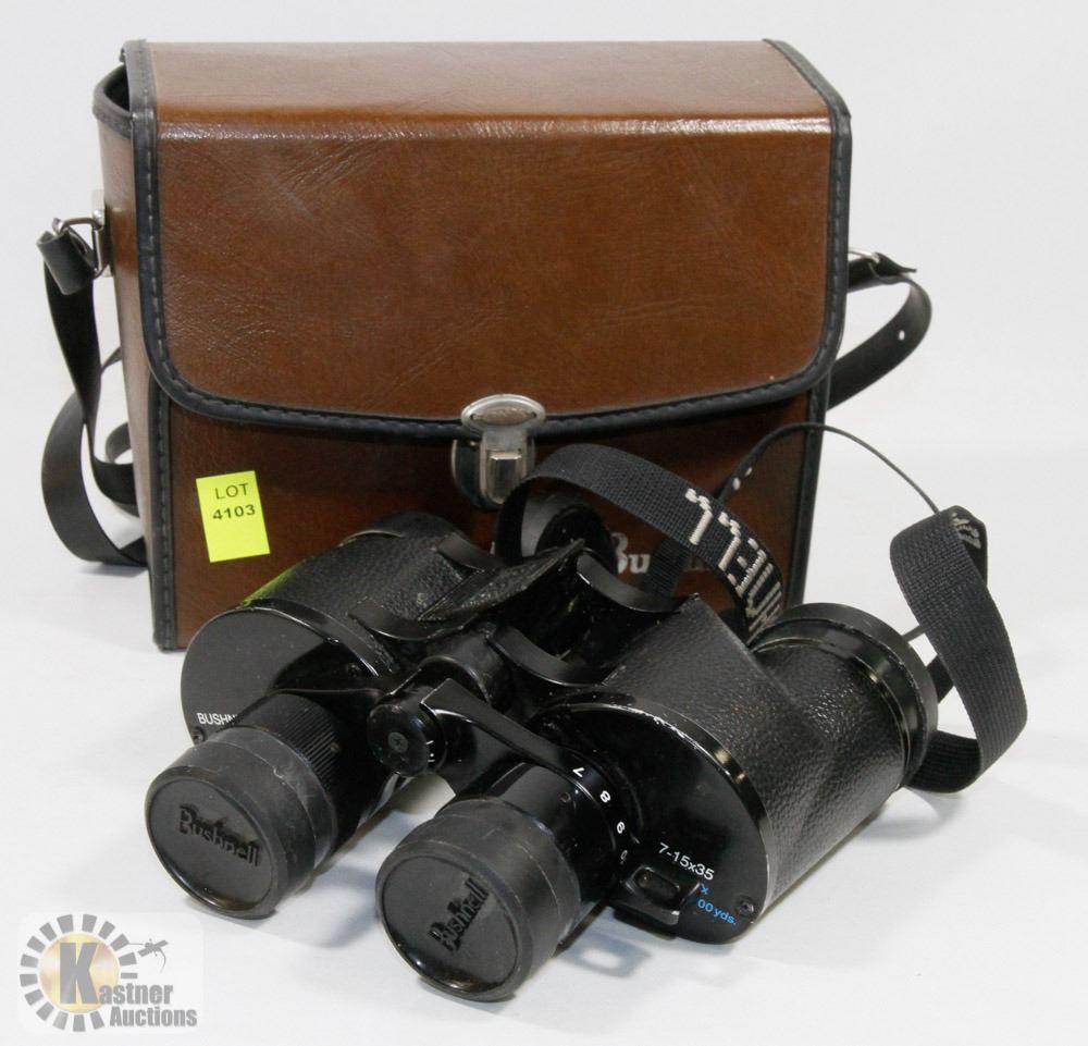 BUSHNELL 715X35 BINOCULARS IN CASE