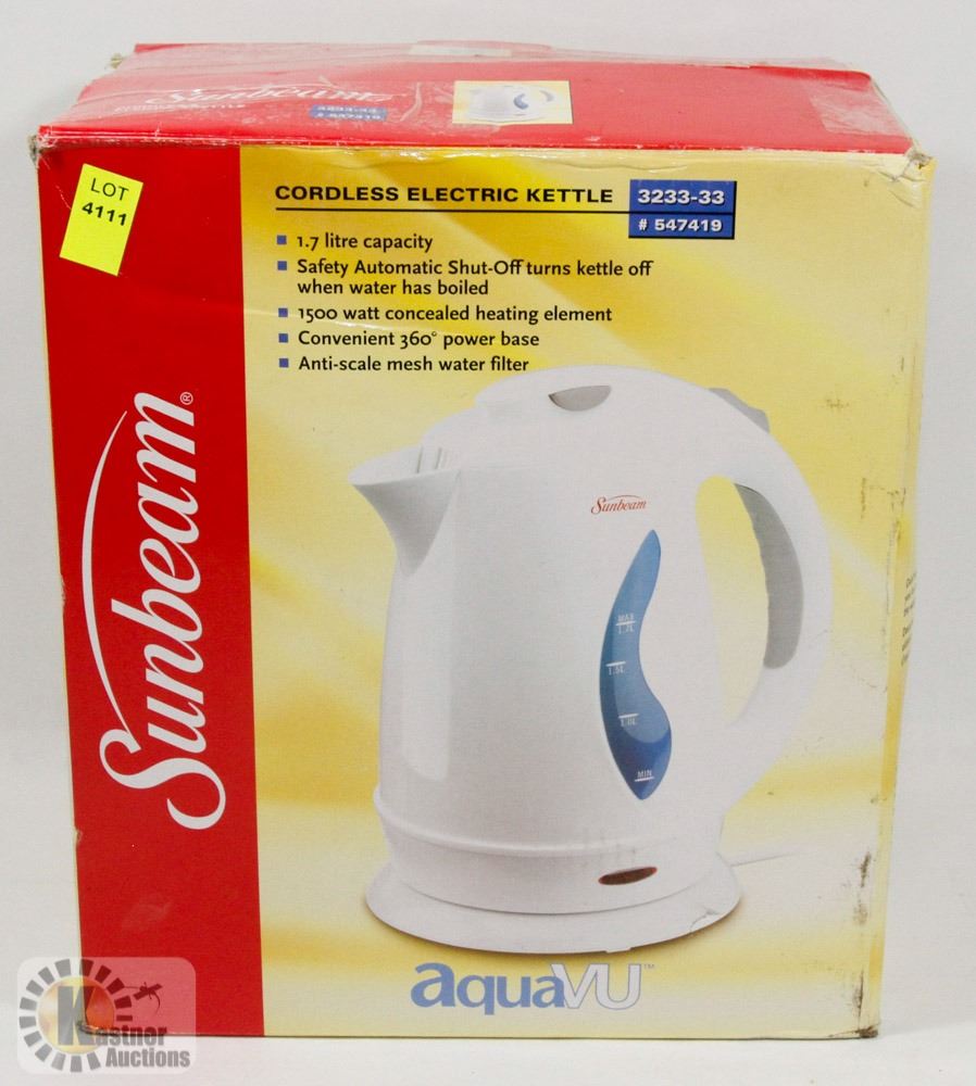 SUNBEAM CORDLESS ELECTRIC KETTLE