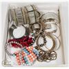 Image 1 : BOX W/28 BRACELETS & BANGLES - JEWELRY