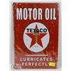 Image 1 : NEW! 8" X 12" TEXACO MOTOR OIL METAL SIGN