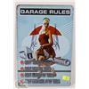 Image 1 : NEW! 8" X 12" GARAGE RULES METAL SIGN