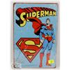 Image 1 : NEW! 8" X 12" SUPERMAN METAL SIGN
