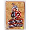 Image 1 : NEW! 8" X 12" CAPTAIN AMERICA METAL SIGN