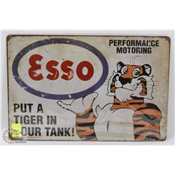 NEW! 8" X 12" ESSO METAL SIGN