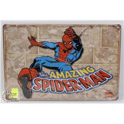 NEW! 8" X 12" SPIDERMAN METAL SIGN