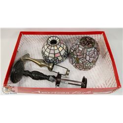 2 PARTYLITE MULTI-COLORED GLASS VOTIVE