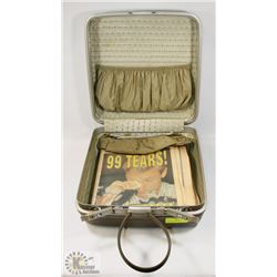 SAMSONITE HARD SIDED SUITCASE, WITH GRETZKY TRADE