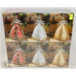 BUNDLE OF 6 GLASS ANGELS