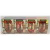 Image 1 : BUNDLE OF 4 PAINTED GLASS CANDLE HOLDERS
