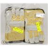 Image 1 : TWO BUNDLES OF 70% LEATHER WORK GLOVES