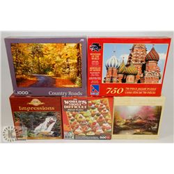 FLAT OF ASSORTED PUZZLES