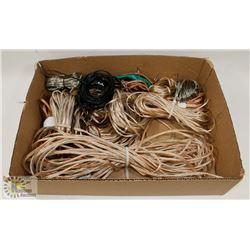 FLAT FULL OF SPEAKER WIRE, LIGHT GAUGE TO