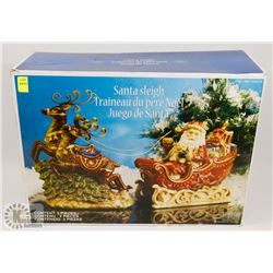 SANTA SLEIGH 2PC DECORATIVE SET