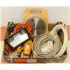 Image 1 : BOX OF ASSORTED SUPPLIES INCLUDING ELECTRICAL