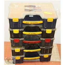 LOT OF 5 STANLEY PROFESSIONAL DEEP ORGANIZERS