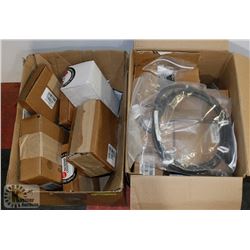 LOT OF 2 BOXES OF ASSORTED COMPUTER ITEMS