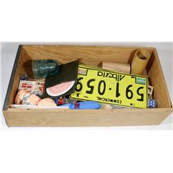 ESTATE BOX OF VINTAGE TOYS AND COLLECTIBLES