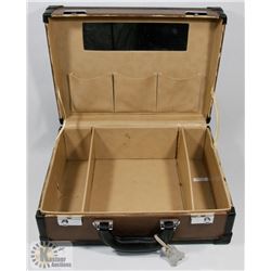 GENUINE LEATHER SMALL TRAIN CASE