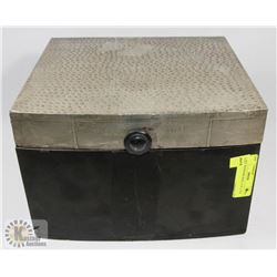 WOOD KEEPSAKE BOX, 12 X 11 X 8