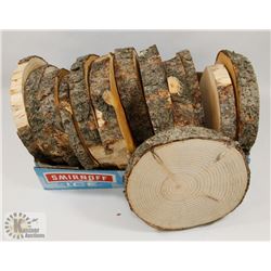 LOT OF 13 WOOD "COOKIES" GREAT FOR WEDDINGS,