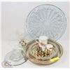 Image 1 : LOT OF COLLECTIBLES INCL SILVER PLATED TRAYS,