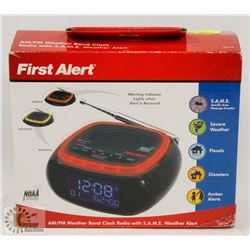 NEW WEATHER BAND CLOCK RADIO