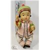 Image 1 : ASIAN STYLE PORCELAIN DOLL ON STAND