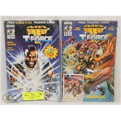 TWO VINTAGE MR. T AND THE T-FORCE, 1ST ISSUE