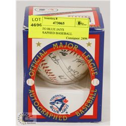 TORONTO BLUE JAYS AUTOGRAPHED BASEBALL