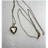 Image 1 : 17)  GOLD TONE ETCHED HEART LOCKET