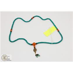 TURQUOISE 108 BEAD MALA PRAYER NECKLACE