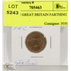Image 1 : 1956 UNC GREAT BRITAIN FARTHING