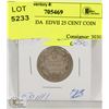 Image 1 : 1907 CANADA  EDVII 25 CENT COIN
