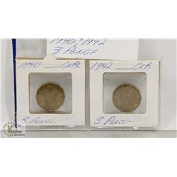 GREAT BRITAIN 1940, 1942- 3 PENCE