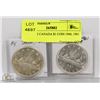 Image 1 : LOT OF 2 CANADA $1 COIN 1960, 1961