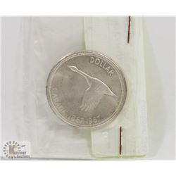 1967 CANADA GOOSE SILVER DOLLAR