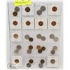 Image 1 : STOCK SHEET  MIXED DATE CANADA COINS