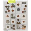 Image 1 : STOCK SHEET OVER 40 MIXED DATE CANADA COINS