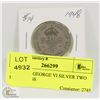 1948 KING GEORGE VI SILVER TWO SCHILLINGS