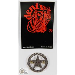 NEW METAL REPLICA SILVER TEXAS RANGER BADGE