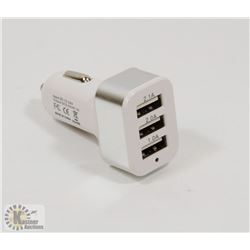 3 PORT USB CAR CHARGER ADAPTOR.
