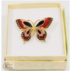 ENAMEL BUTTERFLY BROOCH